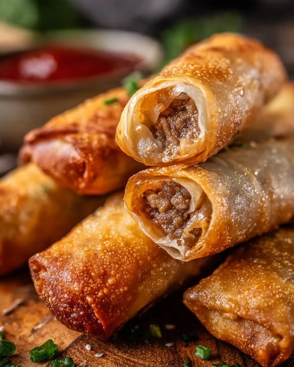 Crispy Ground Venison Egg Rolls