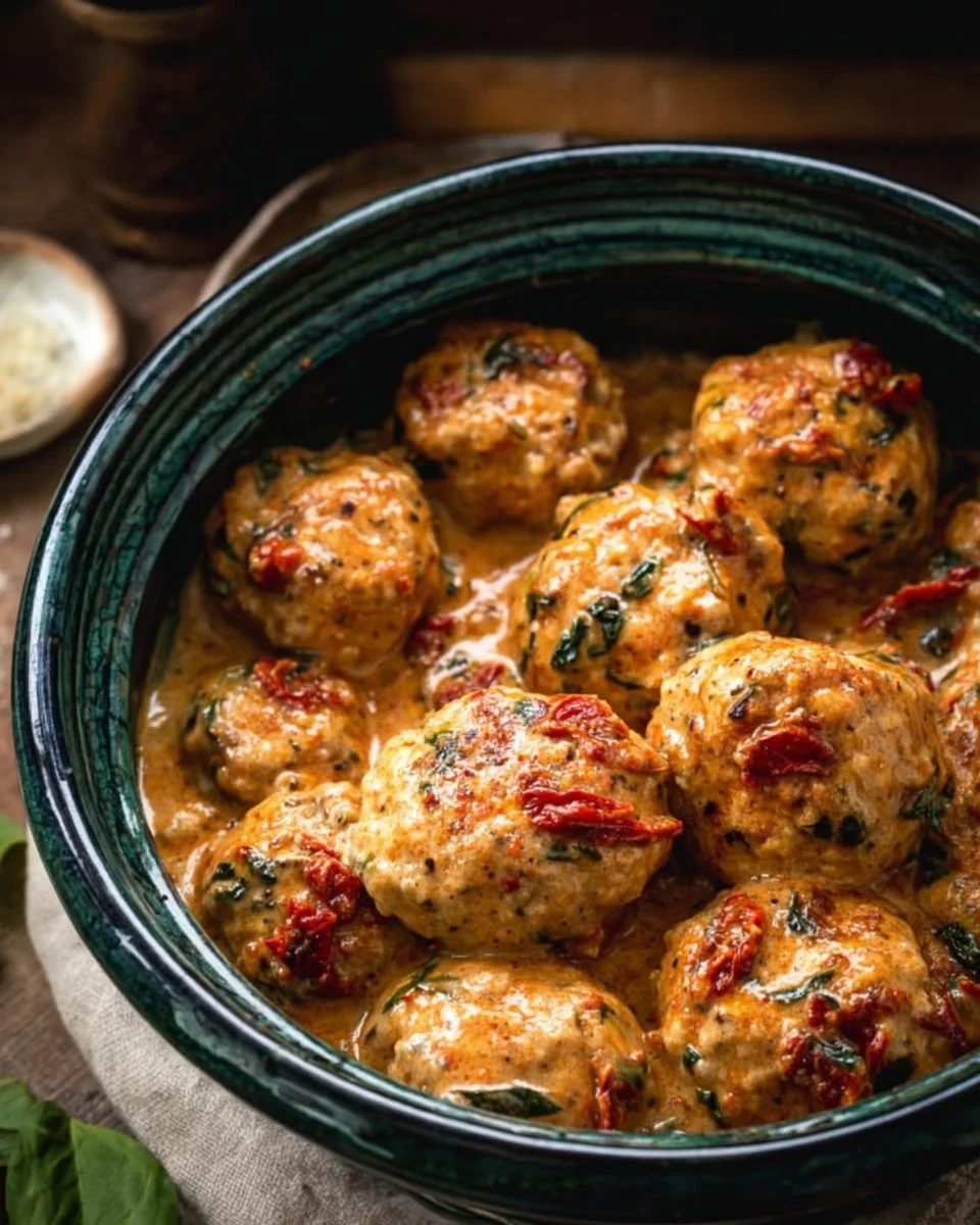 Crockpot Marry Me Chicken Meatballs
