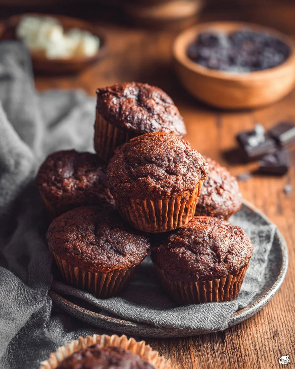 Chocolate Protein Mini Muffins
