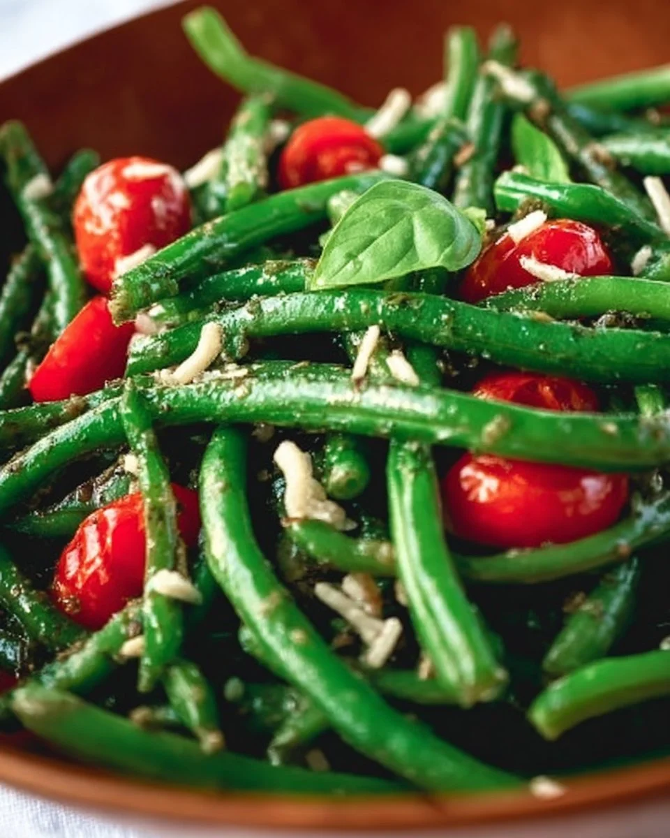 Easy Cold Balsamic Green Bean Salad