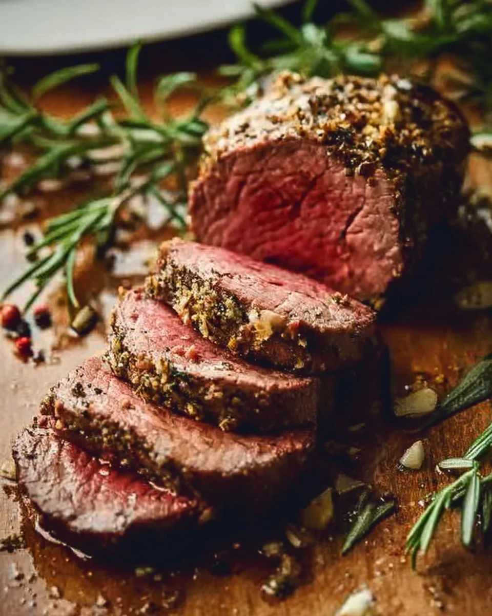 Easy Garlic-Crusted Beef Tenderloin Recipe