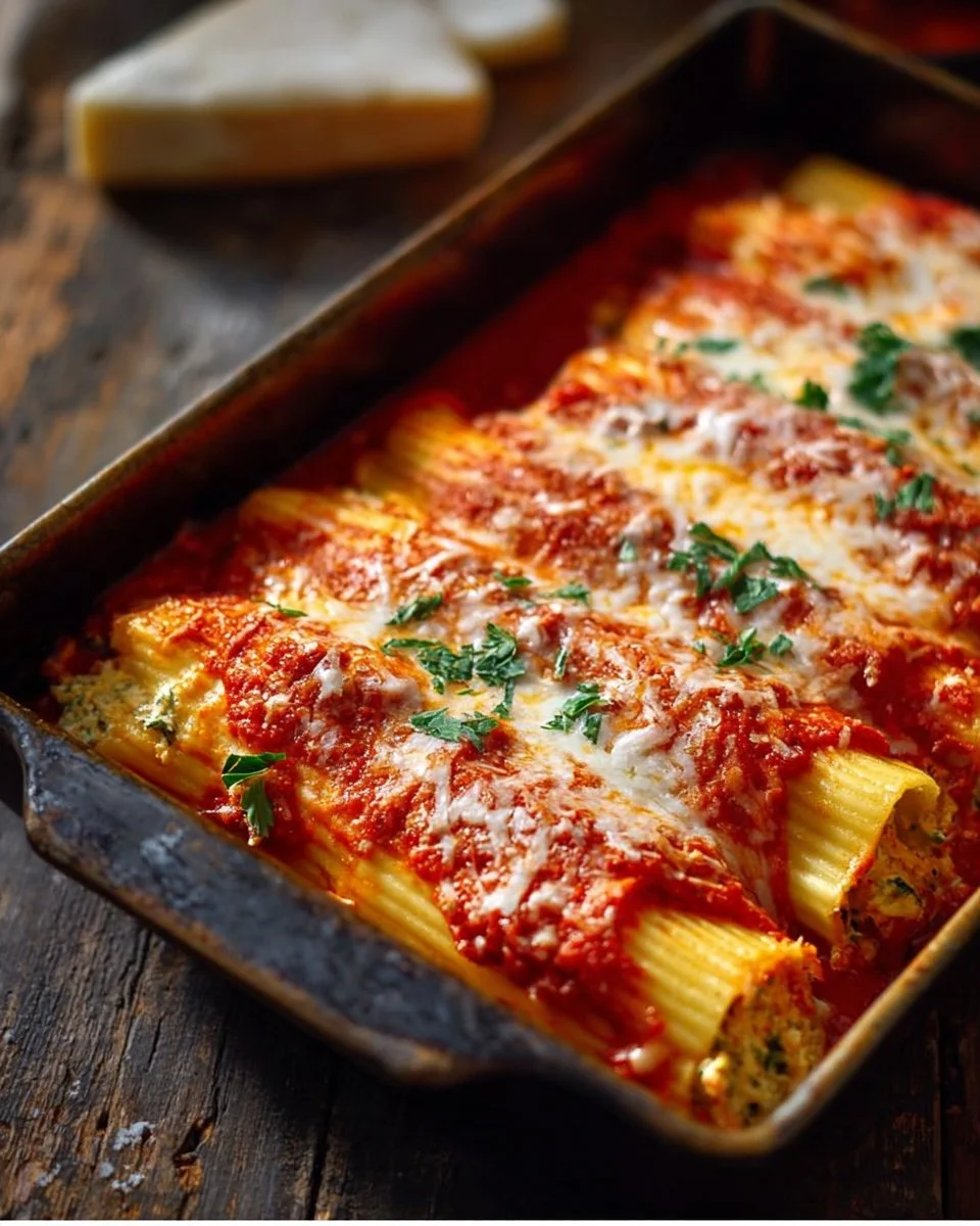 Easy Homemade Manicotti