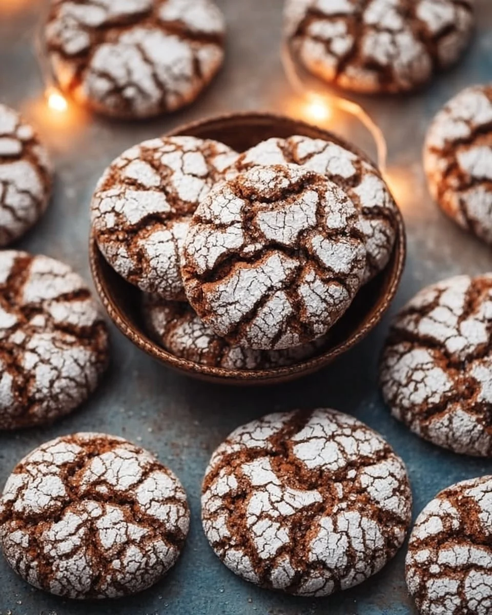 Gingerbread Crinkle Cookies