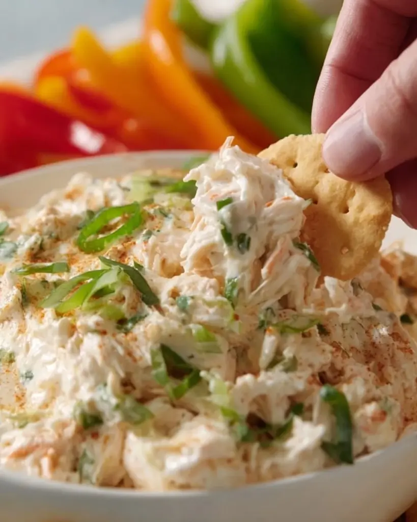 Delicious homemade crab dip served in a bowl with crackers on the side