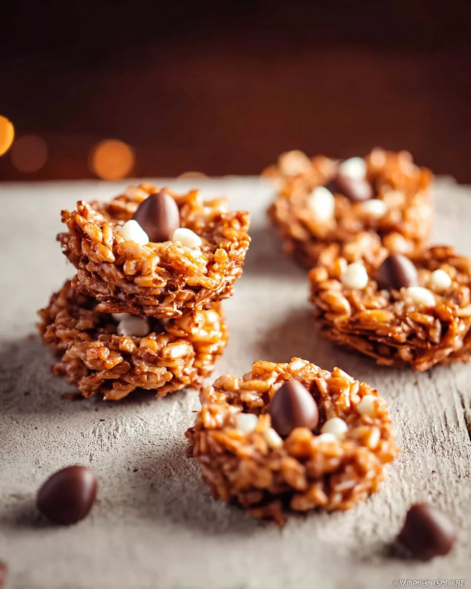 Delicious No-Bake Bird's Nest Cookies