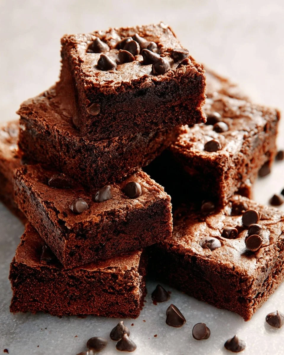 Delicious nut butter brownies topped with oats, a healthier dessert option