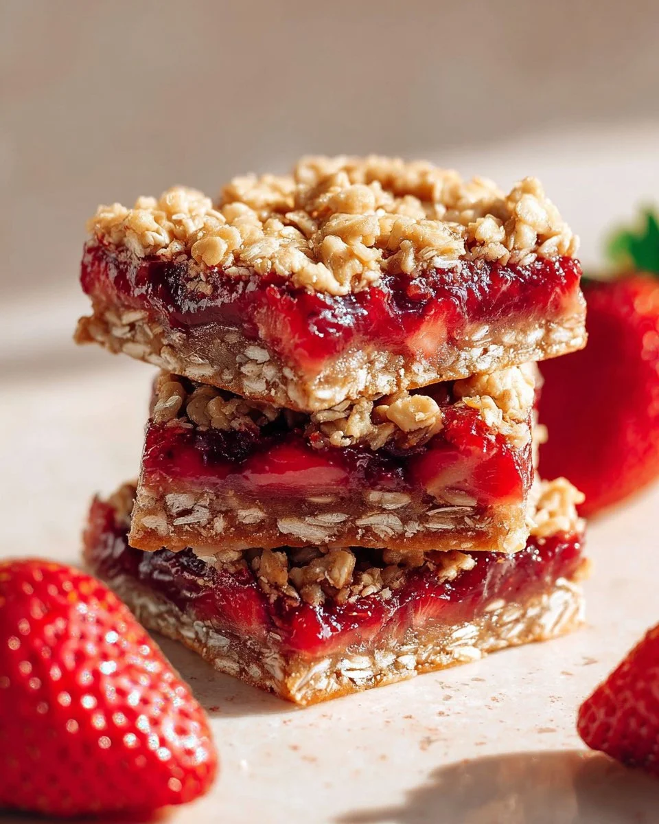 Strawberry Oatmeal Bars
