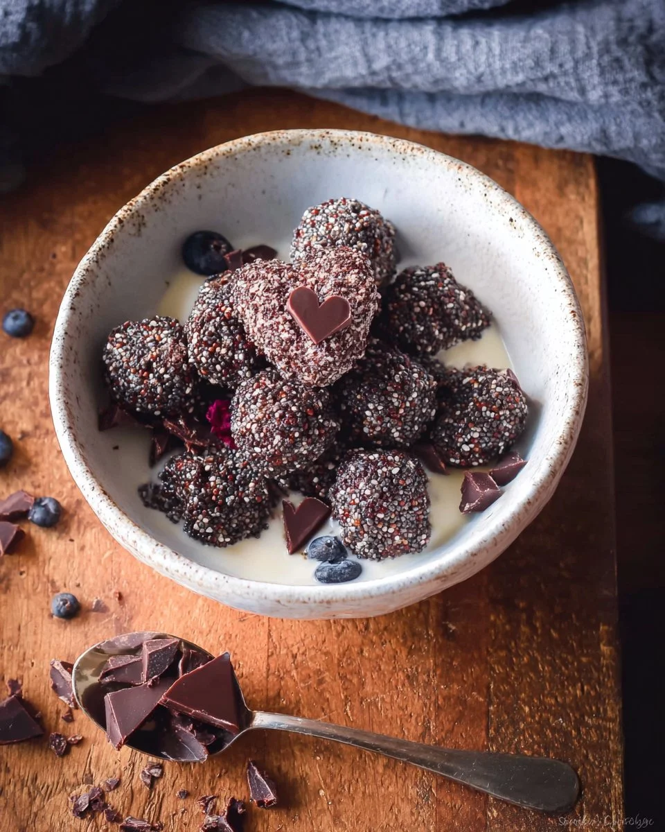 Chocolate Protein Chia Bites