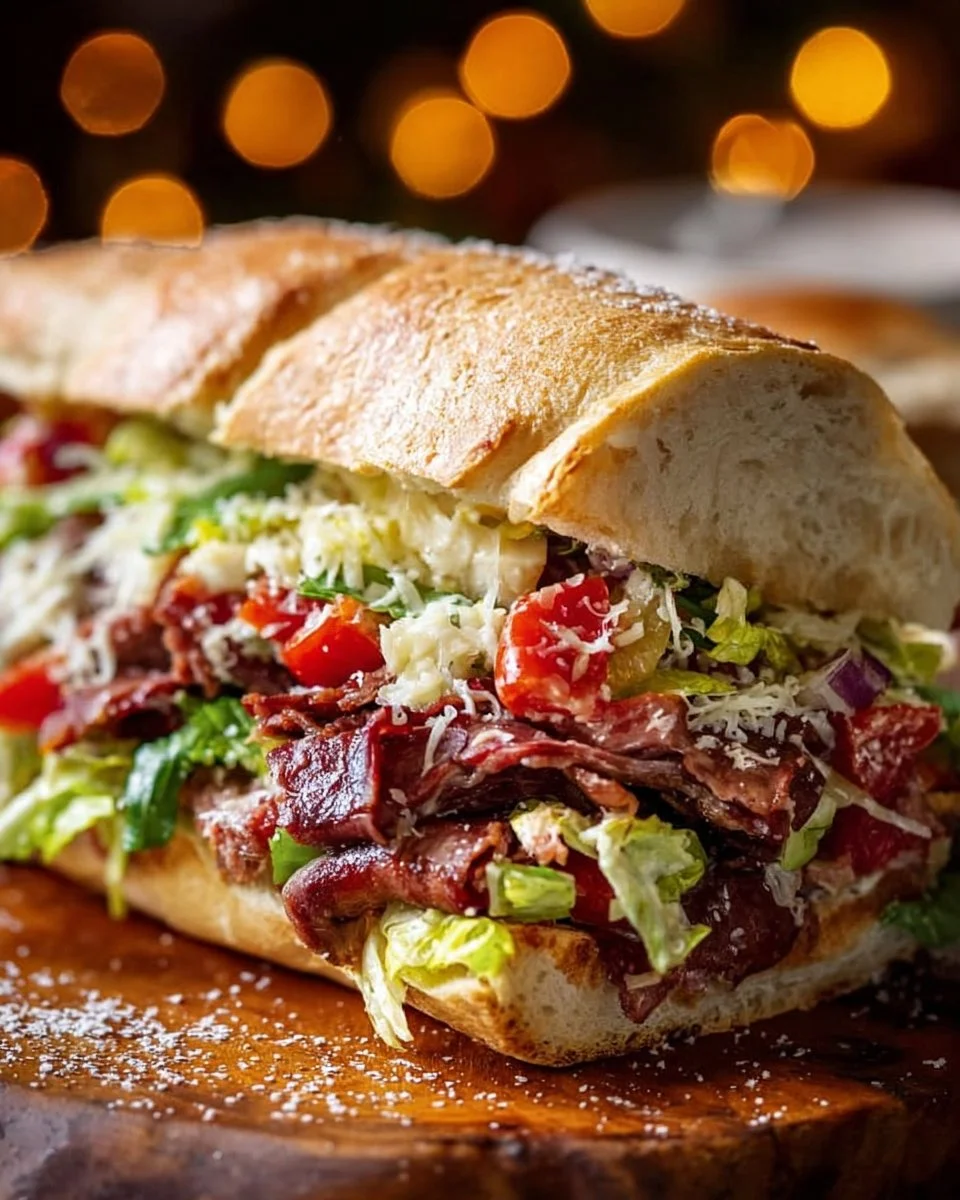 Italian Grinder Salad Sandwich