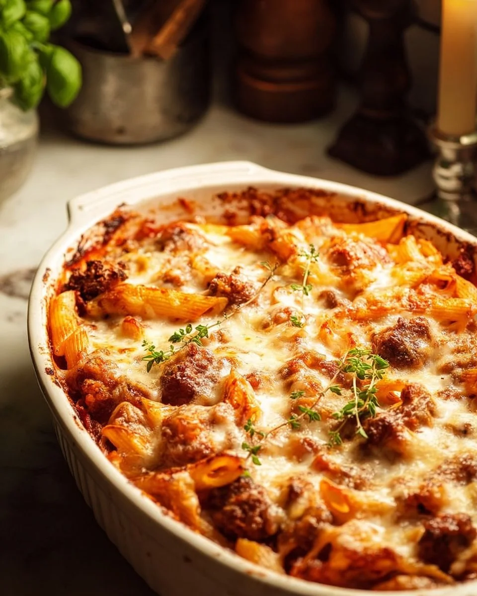 Italian Sausage Penne Bake