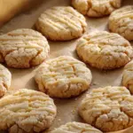 Delicious Kentucky Butter Cake Cookies on a decorative plate.
