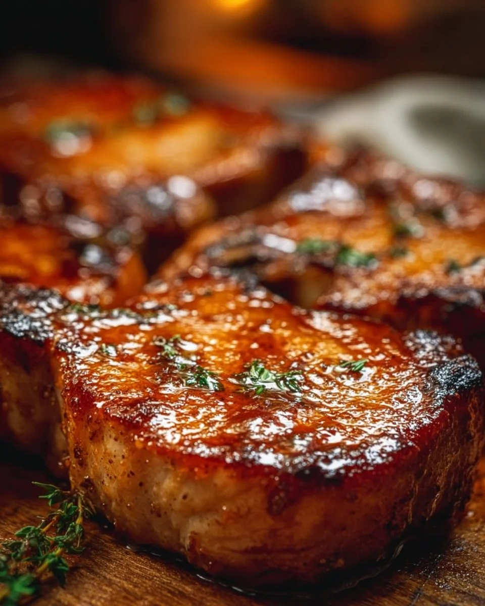 Maple Glazed Pork Chops