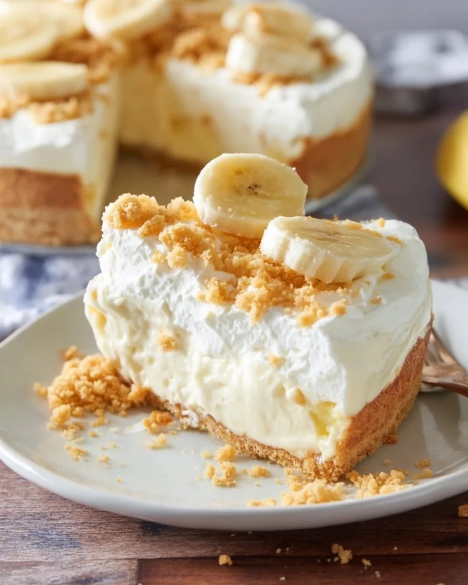 No Bake Banana Pudding Cheesecake