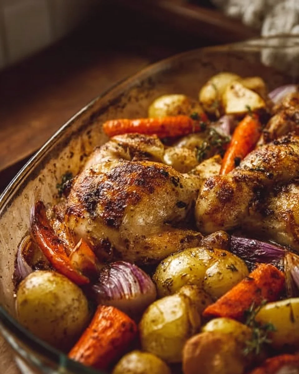 Oven Roasted Chicken and Veggies
