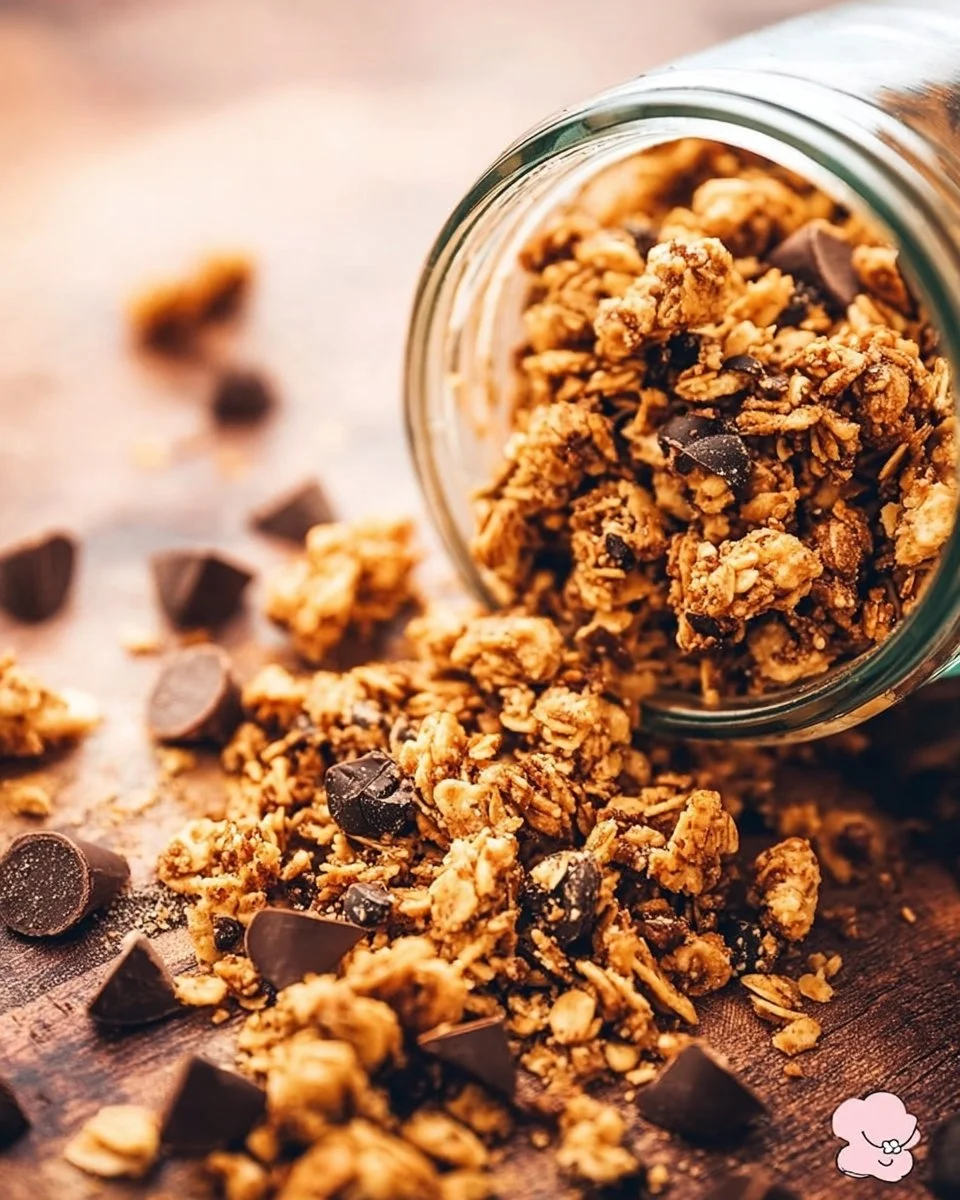 Peanut Butter Granola with Chocolate Chips