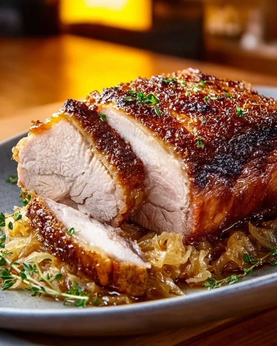 Pork Roast and Sauerkraut