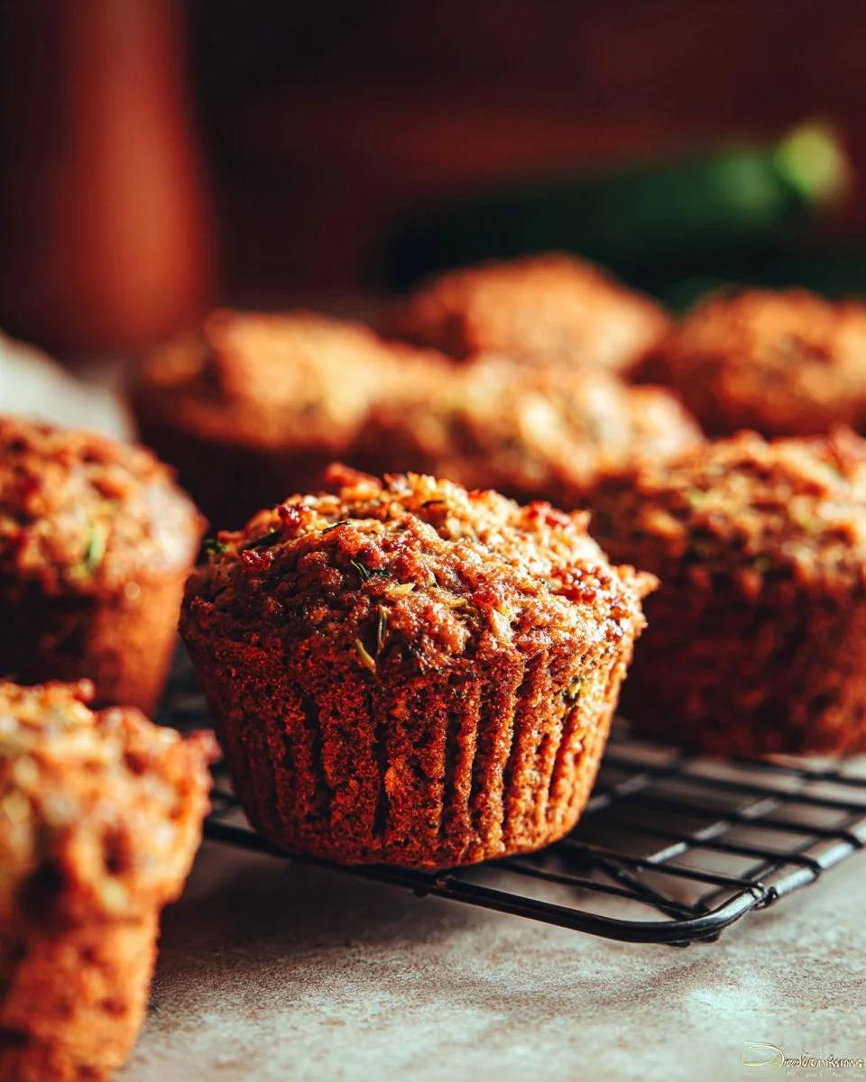 Zucchini Orange Oat Muffins
