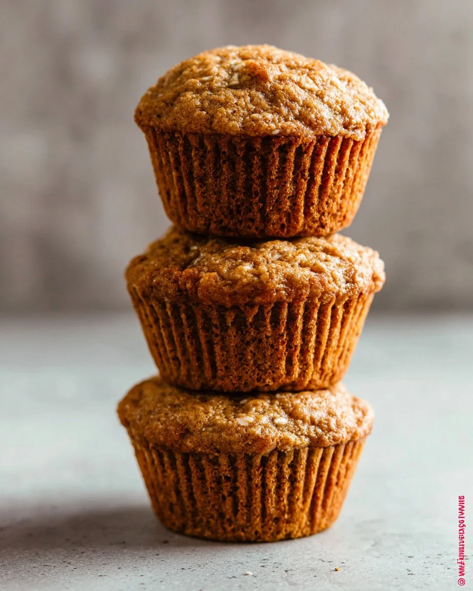 Soft and moist banana bread muffins fresh out of the oven