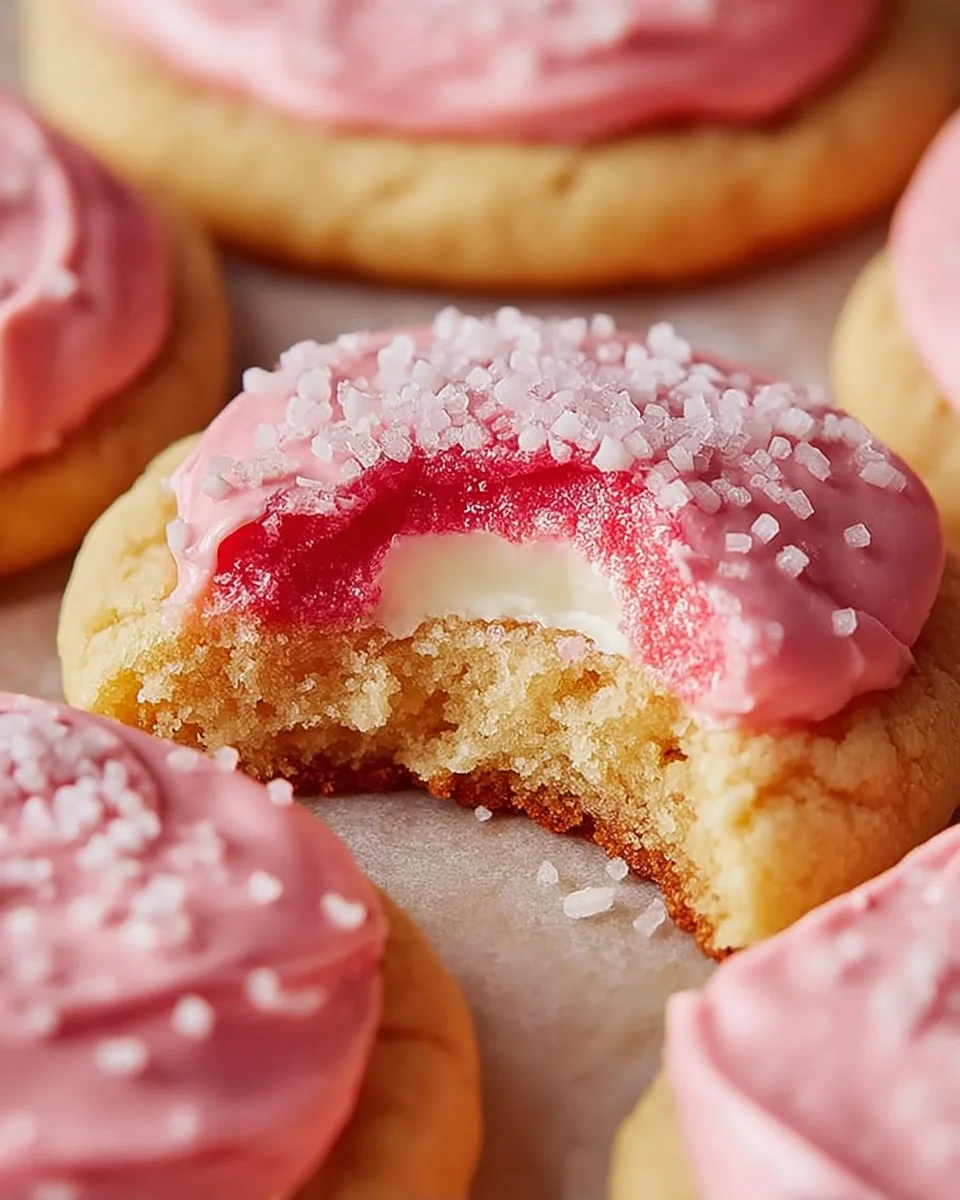 Soft Strawberry Cheesecake Cookies - Sweet & Creamy Bites