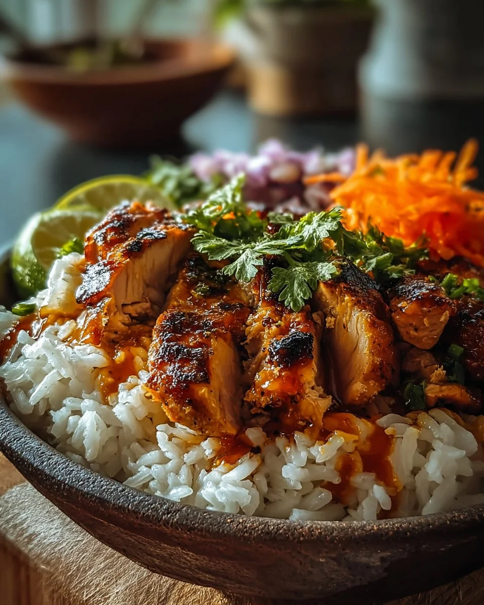 Spicy Maple Chicken & Coconut Rice