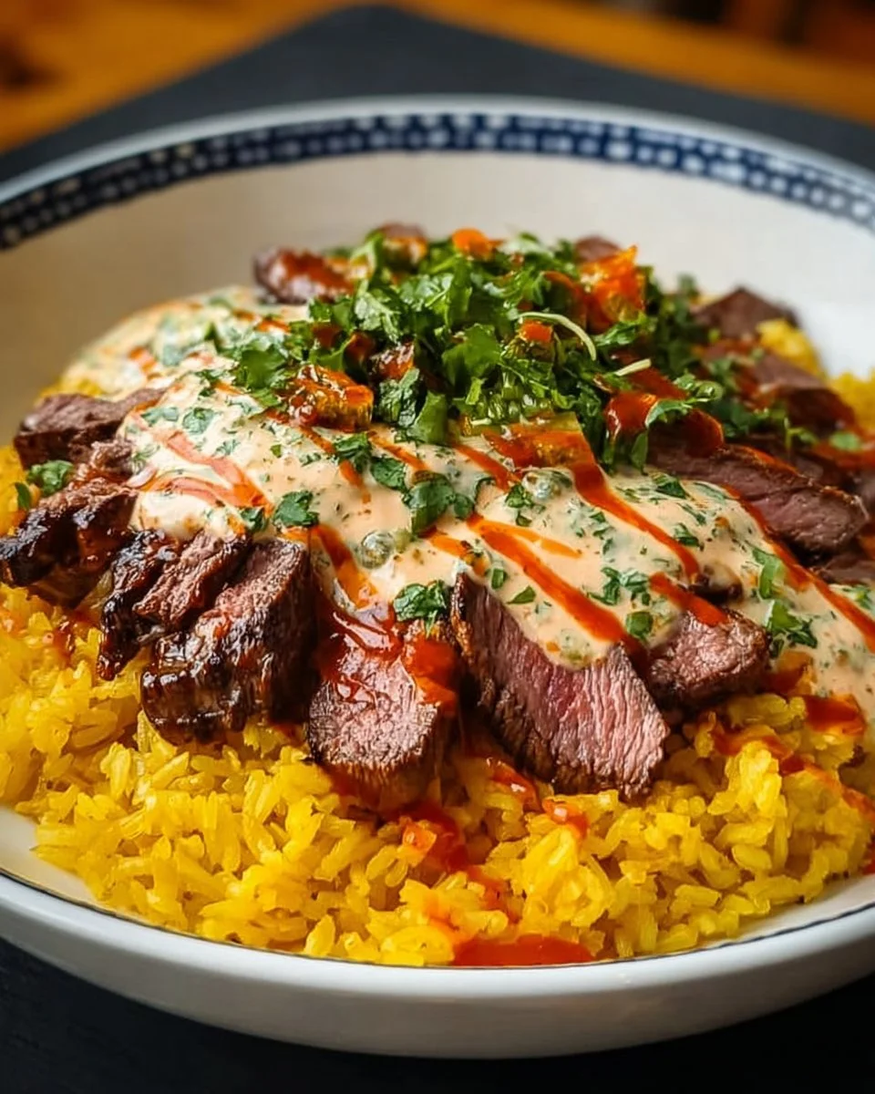 Steak Cheese Rice Bowl