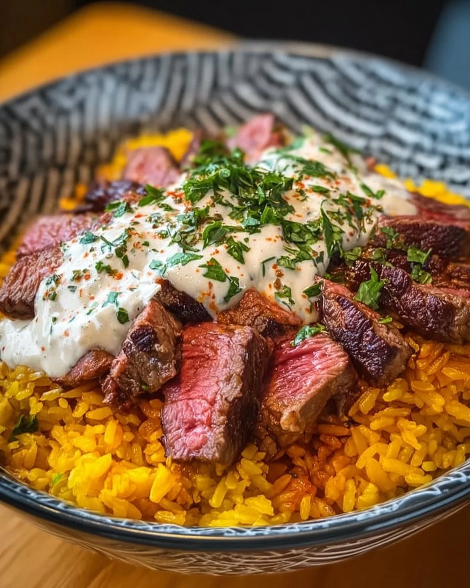Steak Queso Rice Bowl