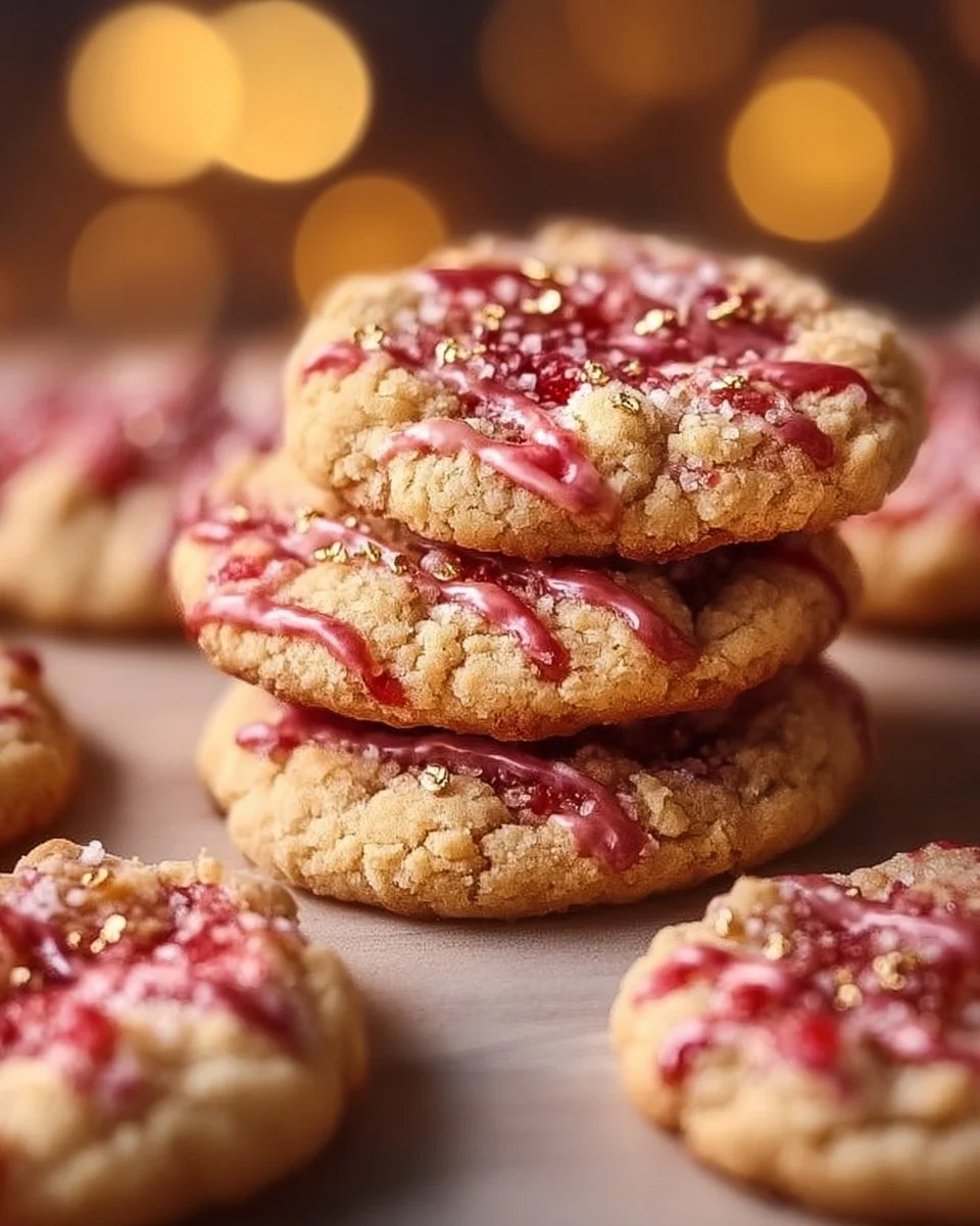 Strawberry Crunch Cookies