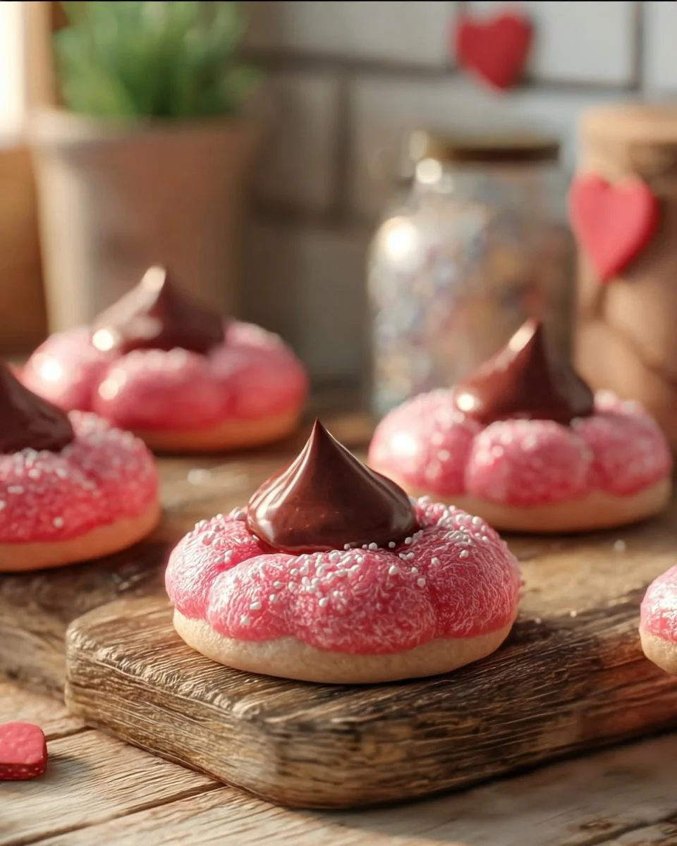 Strawberry Kiss Cookies
