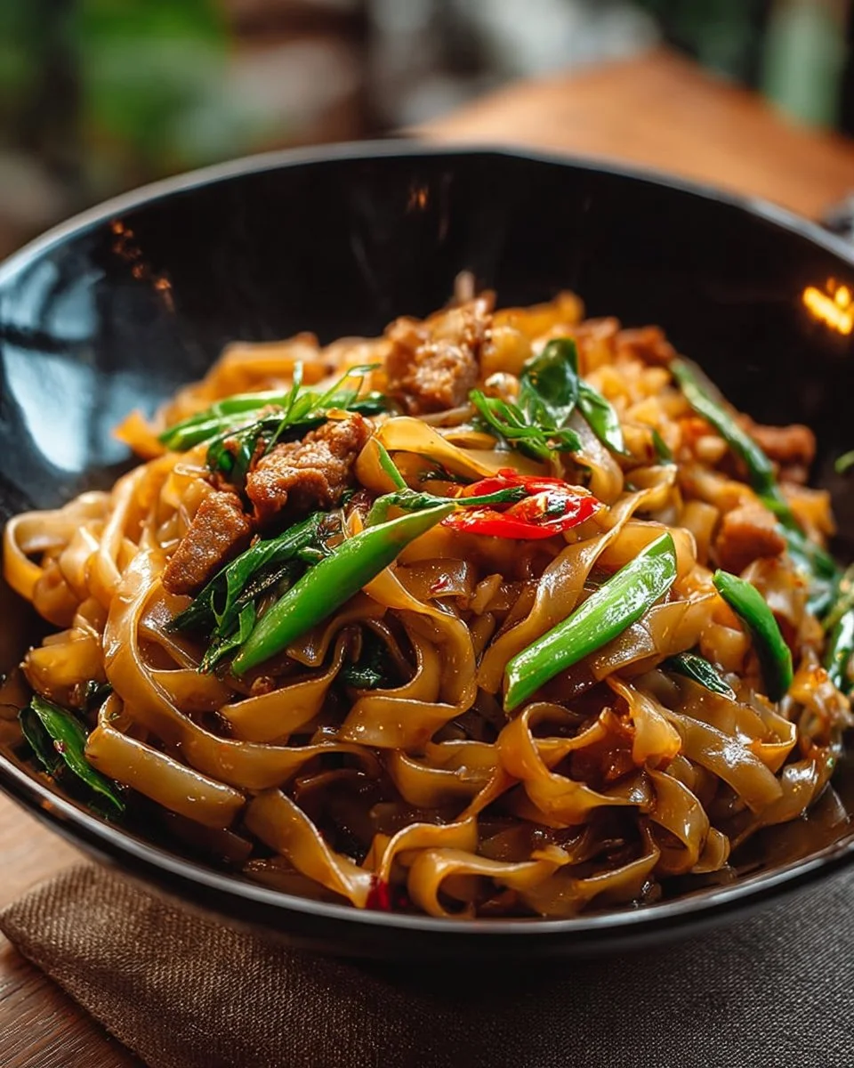 Street Style Thai Drunken Noodles
