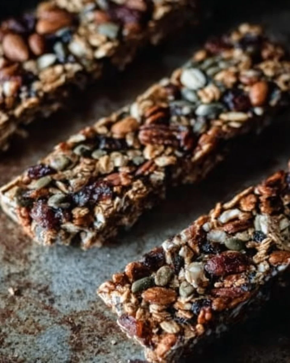 Trail Mix Granola Bars (video)