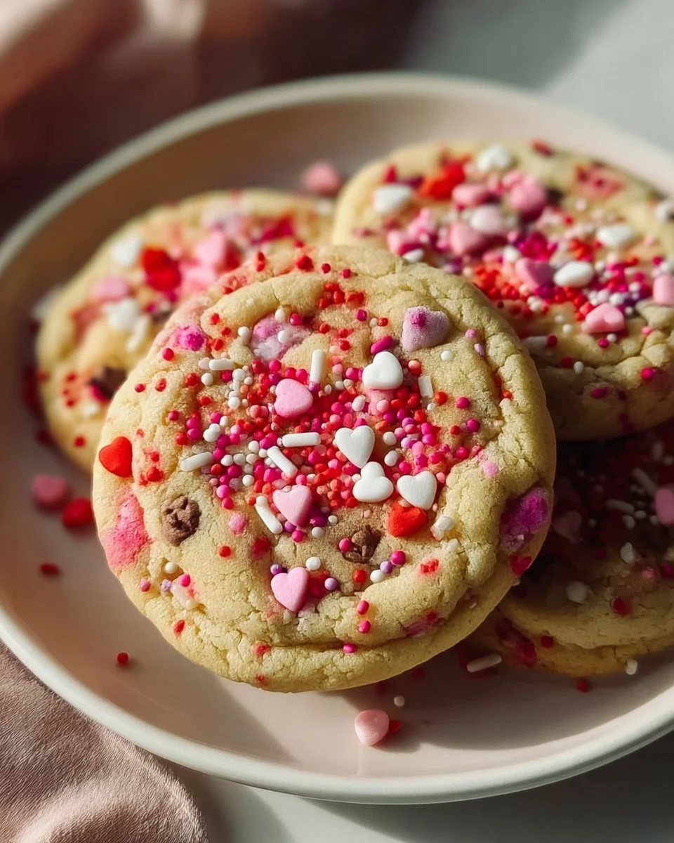 Valentine's Day M&M Cookies