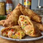 Delicious Voodoo Egg Rolls with spicy fillings and crispy golden wrappers
