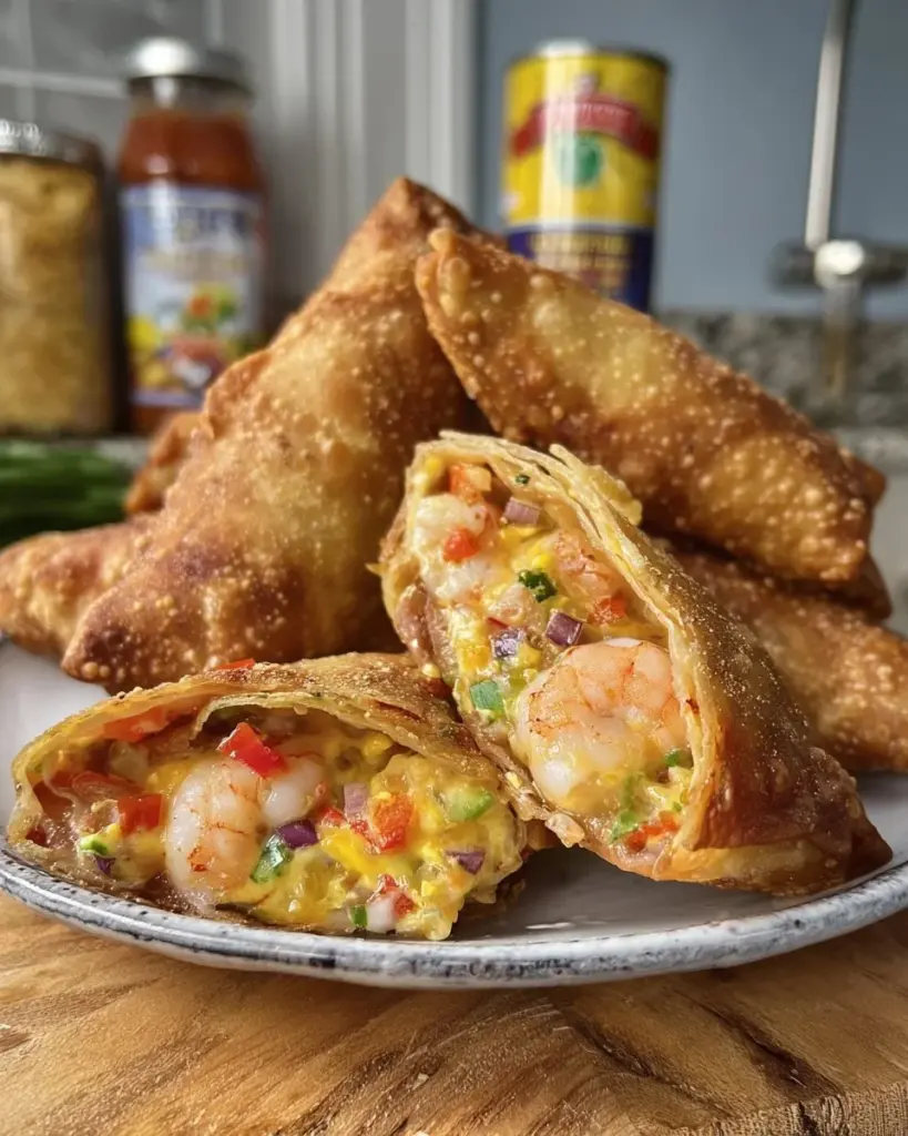 Delicious Voodoo Egg Rolls with spicy fillings and crispy golden wrappers