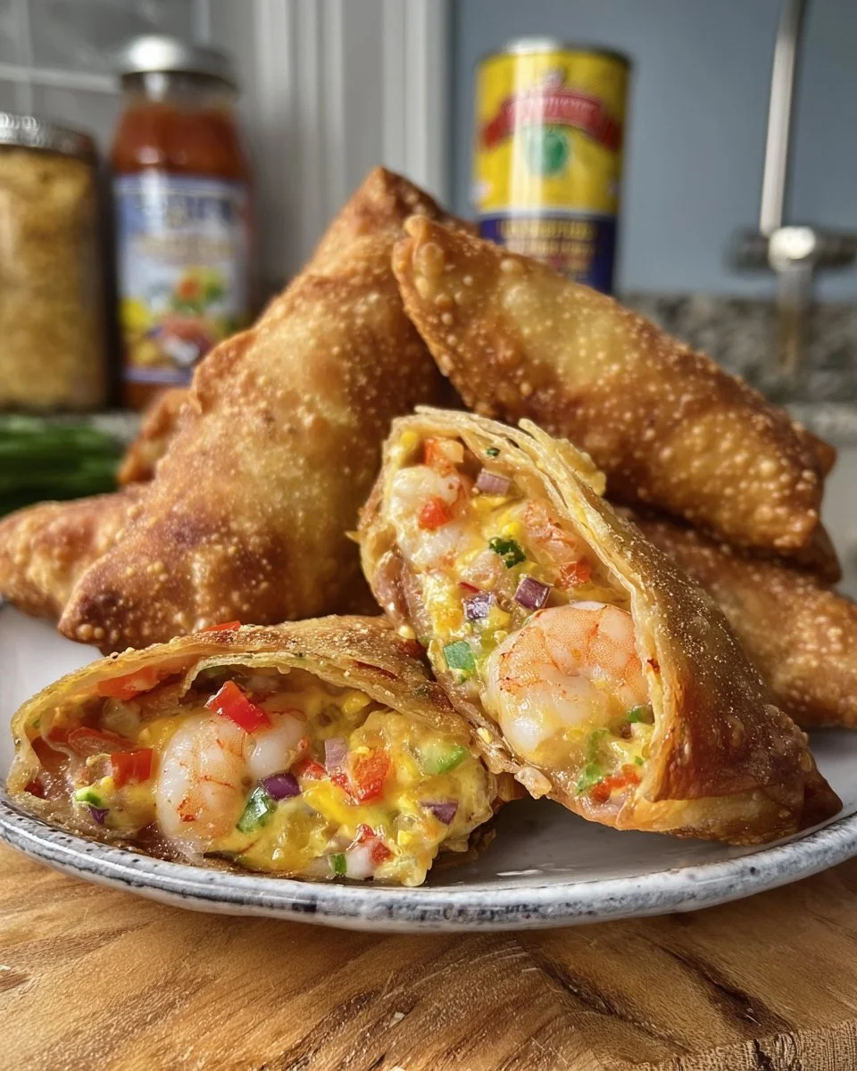 Delicious Voodoo Egg Rolls with spicy fillings and crispy golden wrappers
