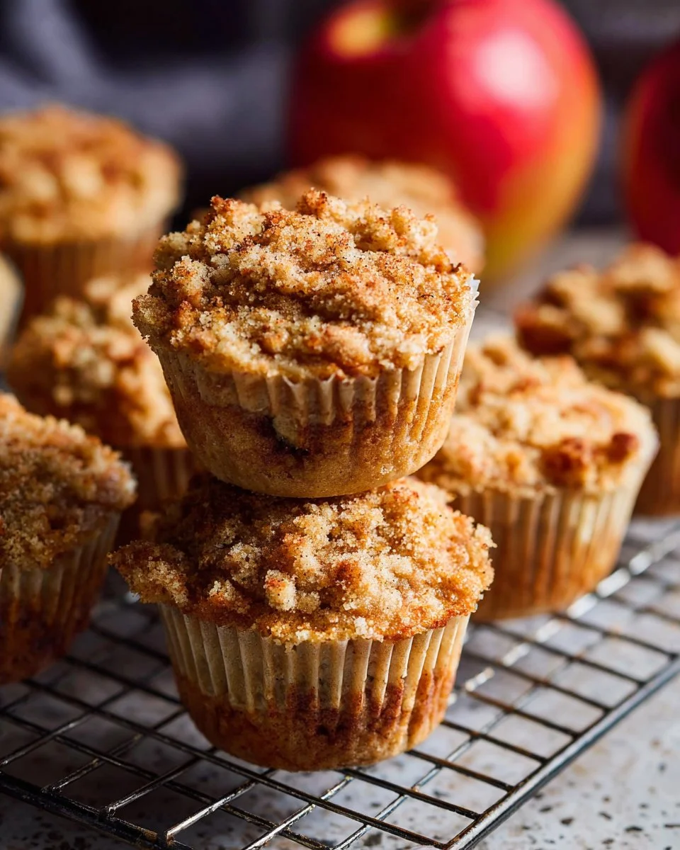Gluten-free apple cinnamon muffins fresh out of the oven