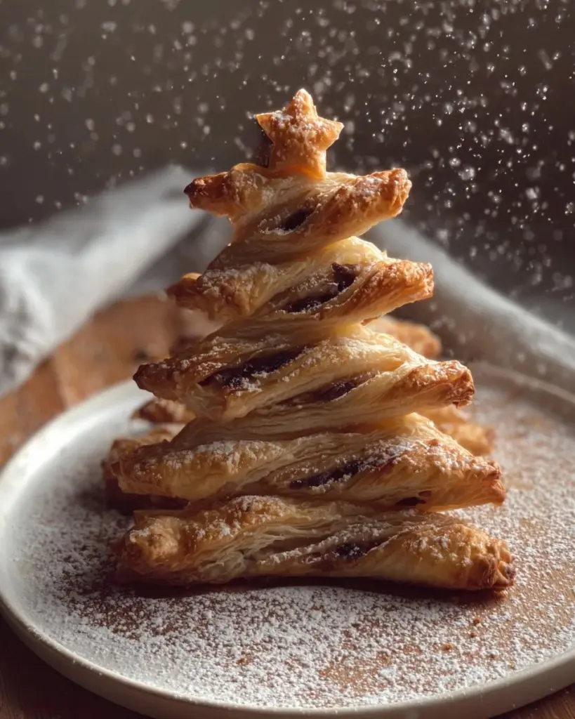 Festive Puff Pastry Christmas Tree for holiday celebrations