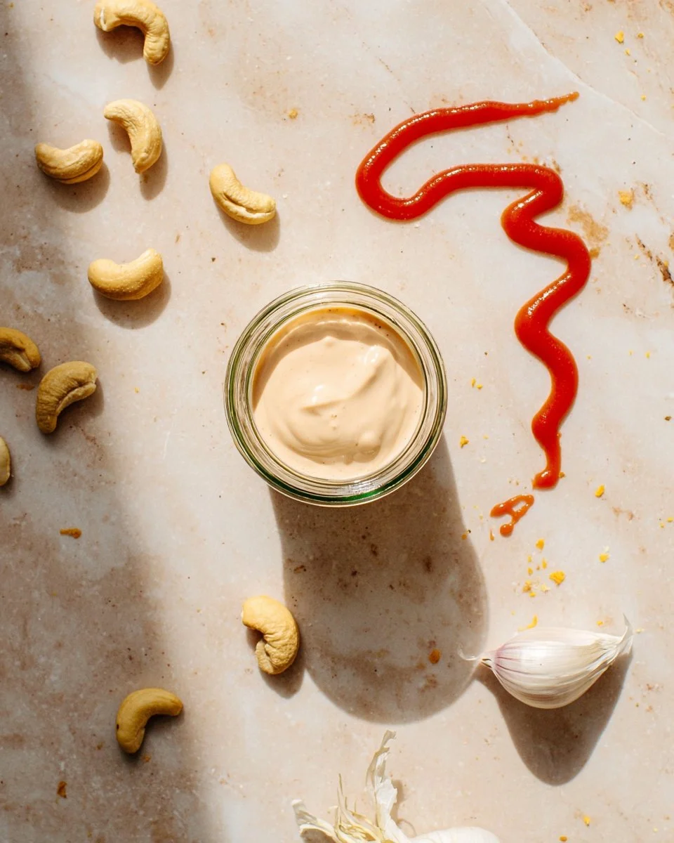 Sriracha Cashew Cheese Sauce (Aioli)