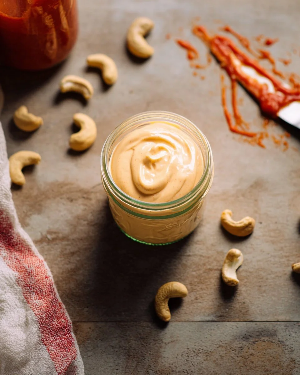 Sriracha Cashew Cheese Sauce (Aioli)