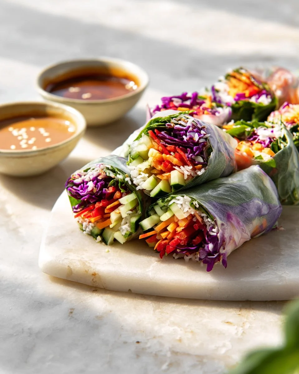 Summer Rolls with Two Dipping Sauces