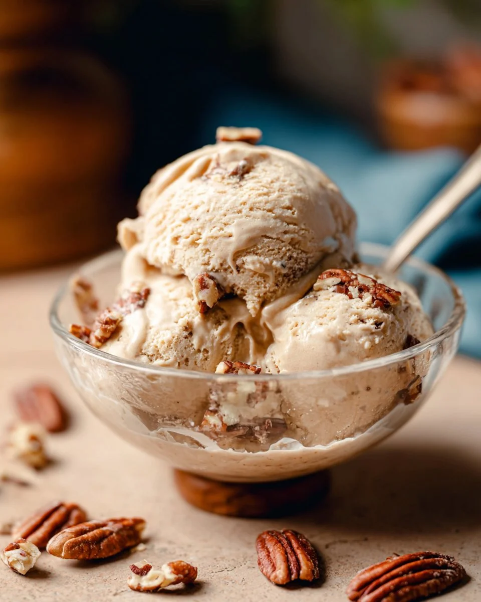 Vegan Maple Butter Pecan Ice Cream