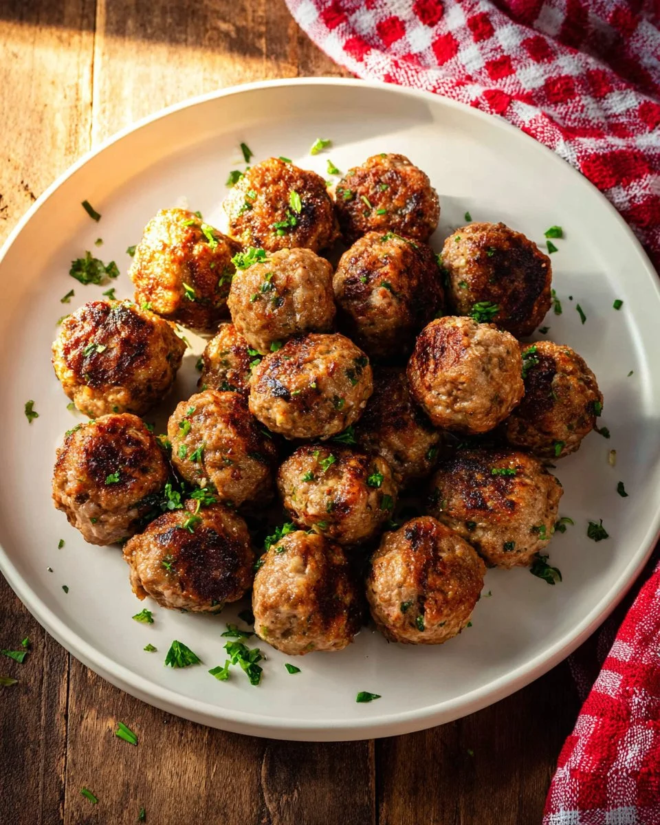 Air Fryer Turkey Meatballs (Gluten Free)