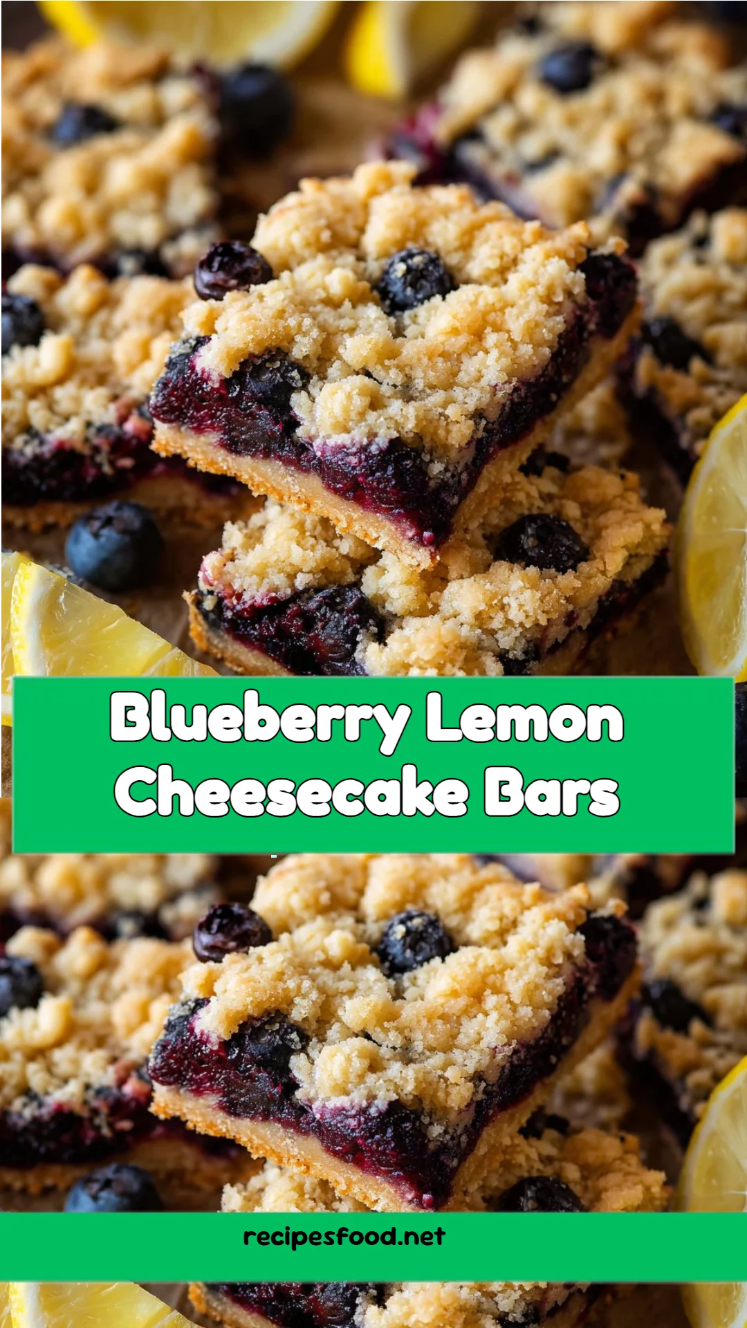 Blueberry Lemon Cheesecake Bars