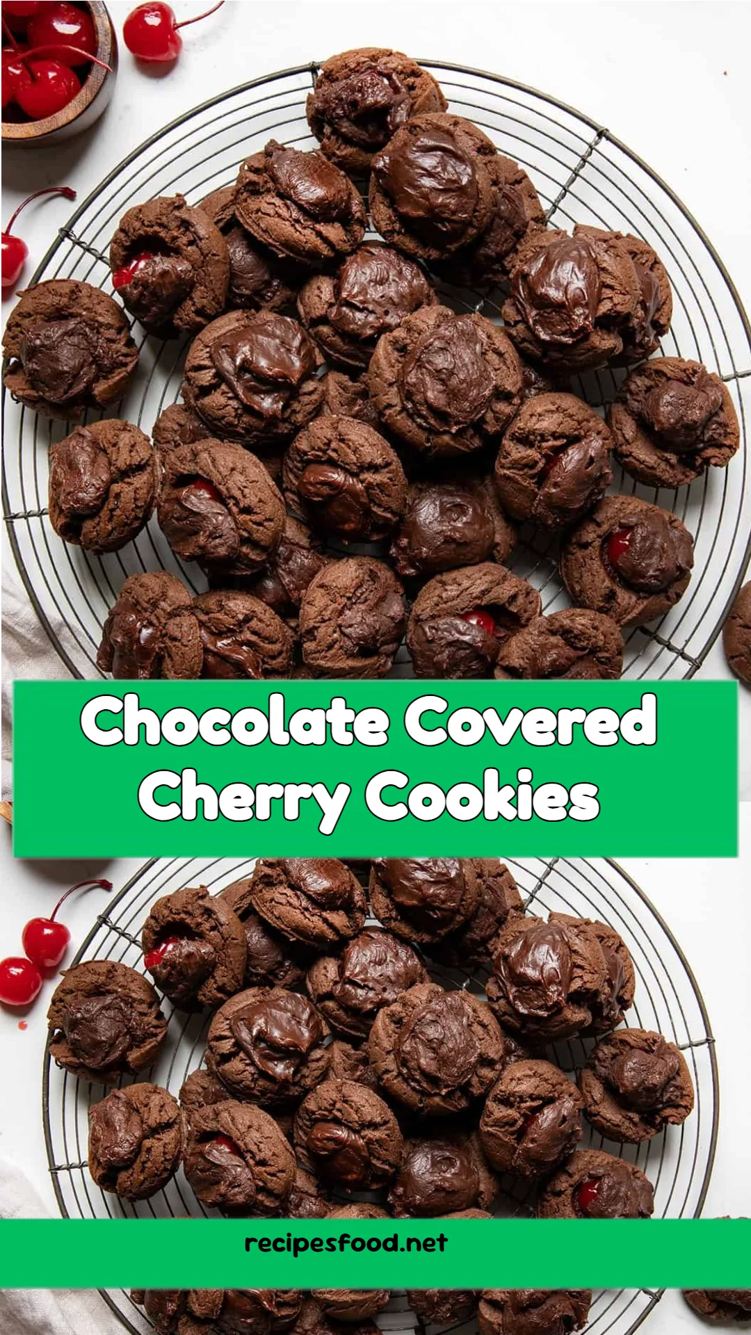Chocolate Covered Cherry Cookies