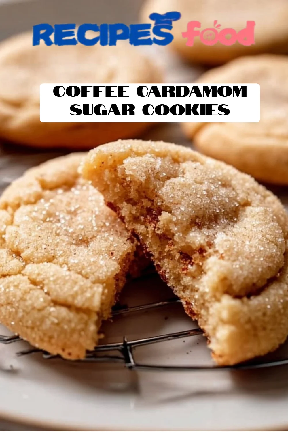 Coffee Cardamom Sugar Cookies