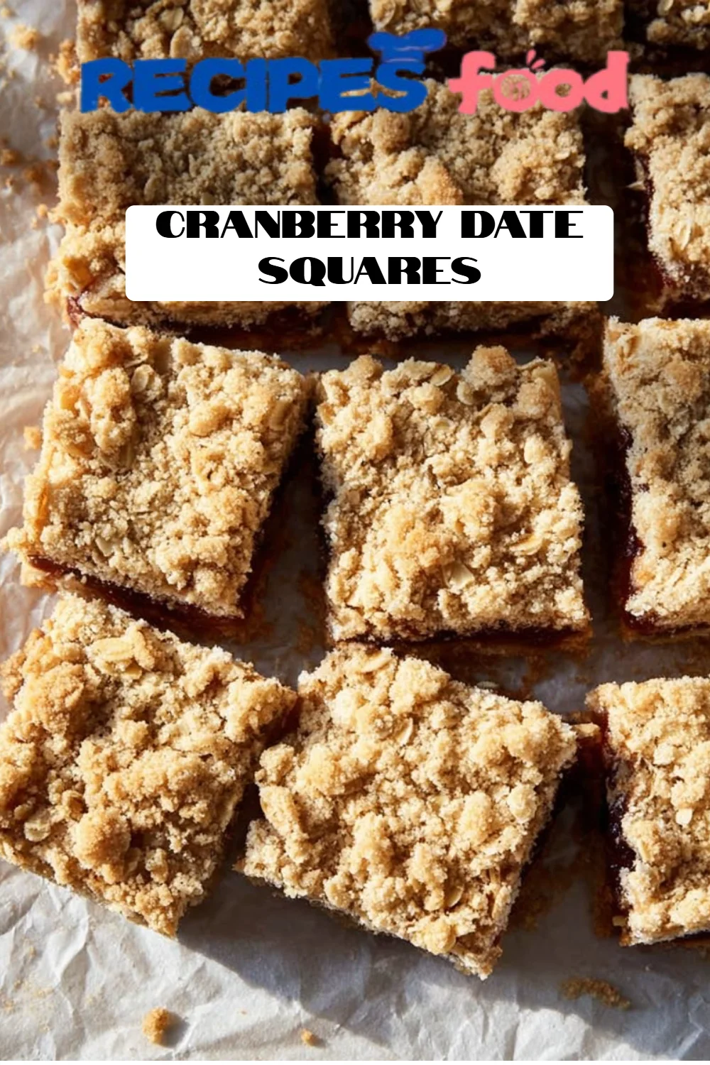 Cranberry Date Squares