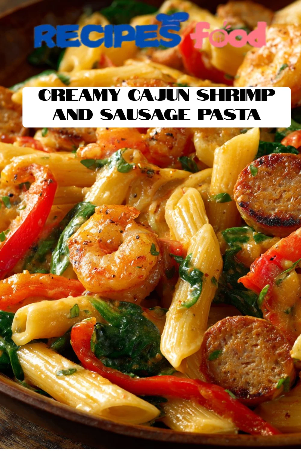 Creamy Cajun Shrimp and Sausage Pasta