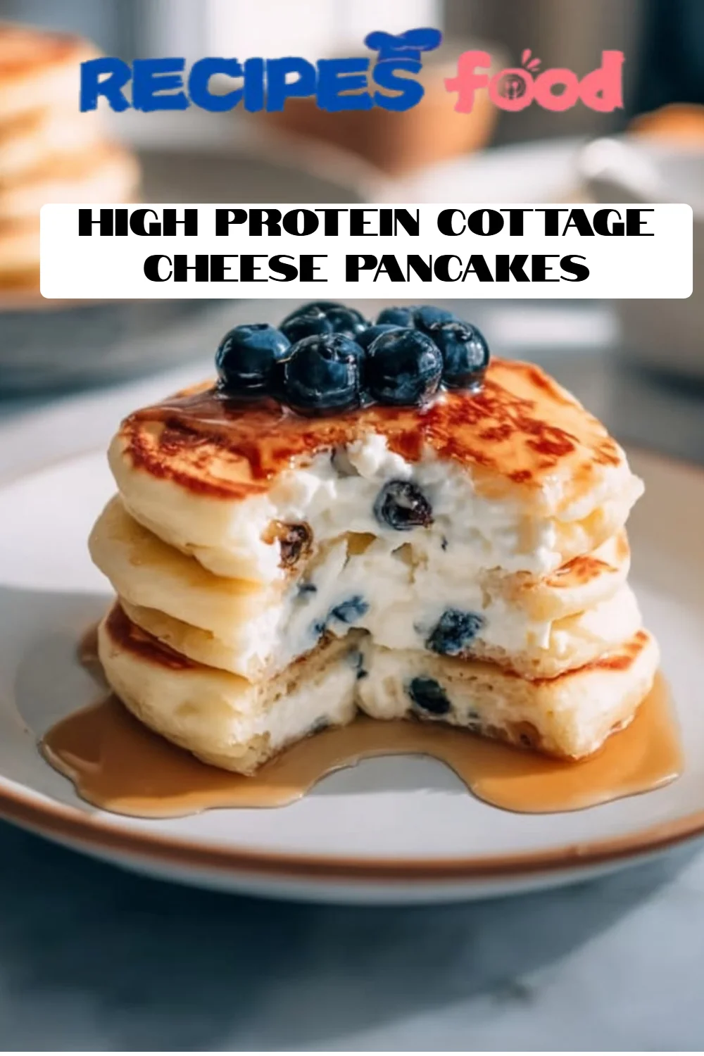 High Protein Cottage Cheese Pancakes
