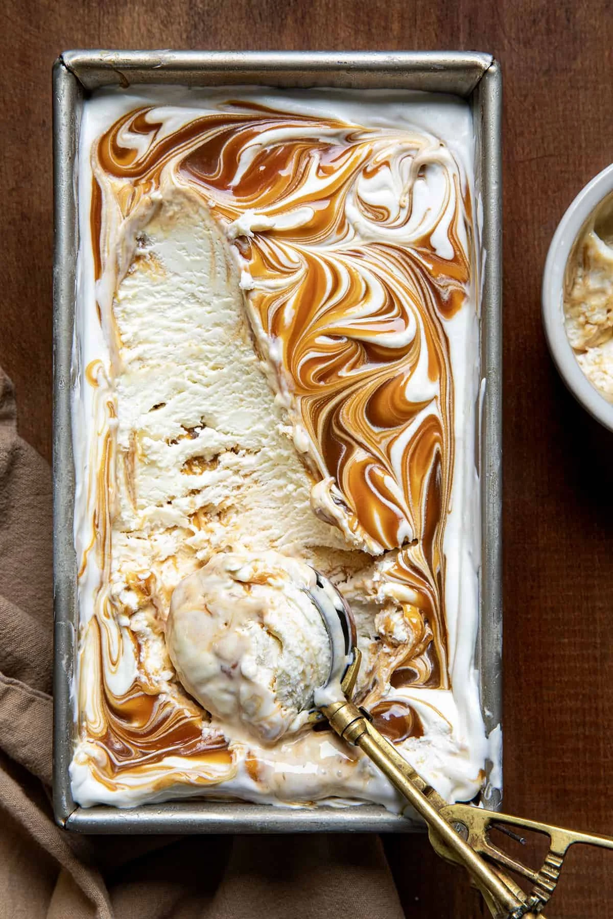 No Churn Salted Caramel Ice Cream