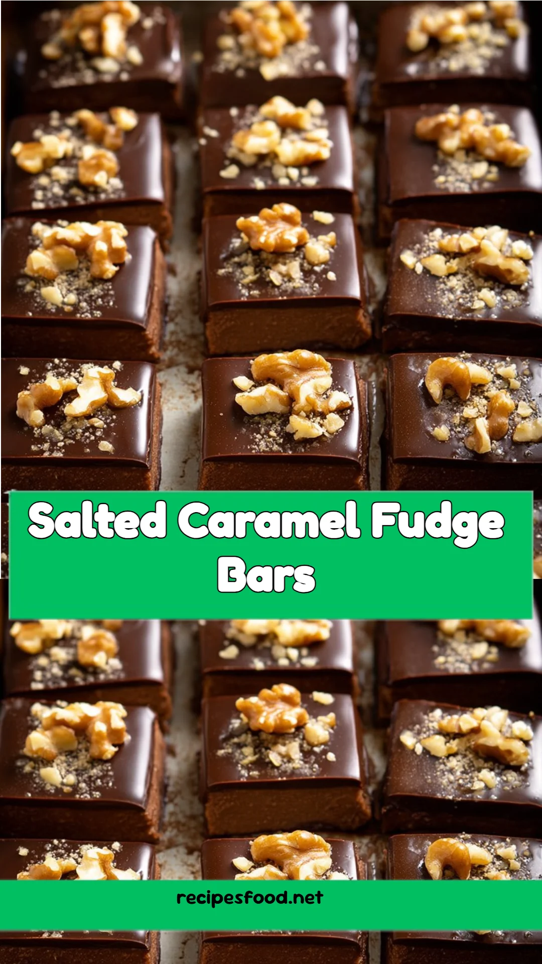 Salted Caramel Fudge Bars