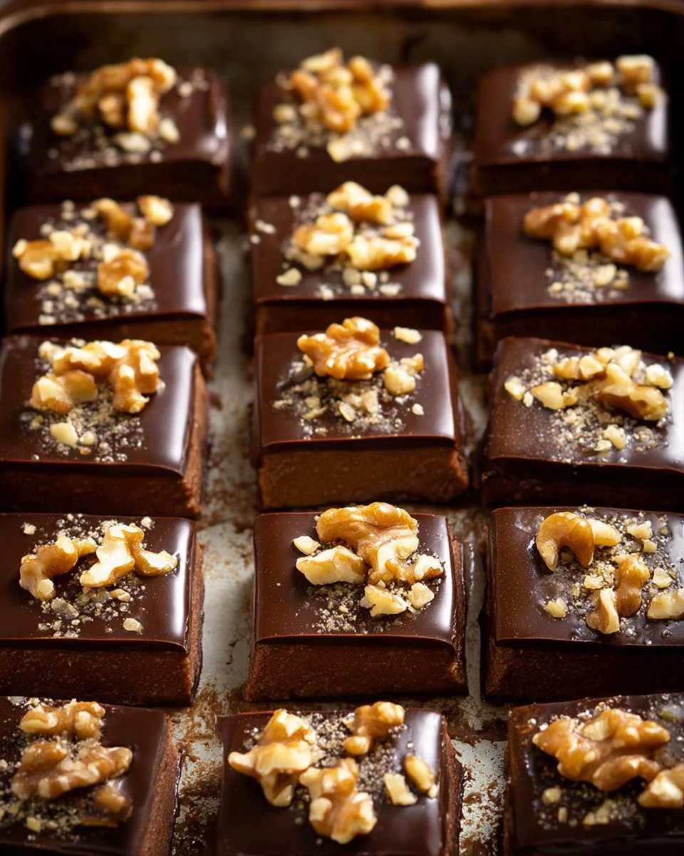 Salted Caramel Fudge Bars